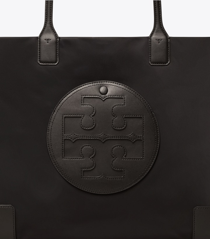 Black Tory Burch Ella Women's Tote Bags | GB2657NVW