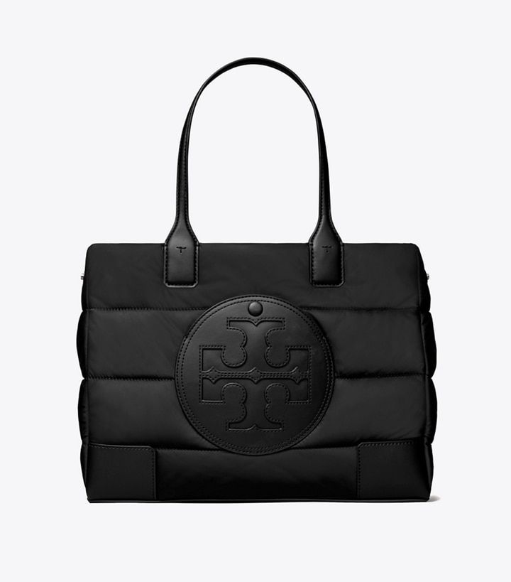 Black Tory Burch Small Ella Puffer Women's Tote Bags | GB6780GNM