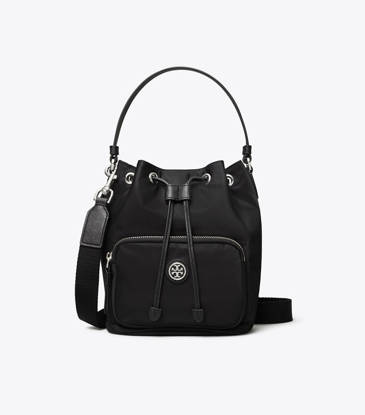 Black Tory Burch Virginia Women's Bucket Bags | GB1724RAI