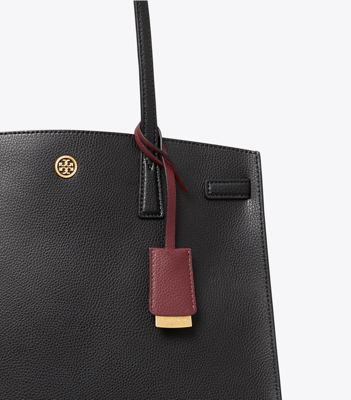 Black Tory Burch Walker Women's Satchel Bags | GB2864EJN