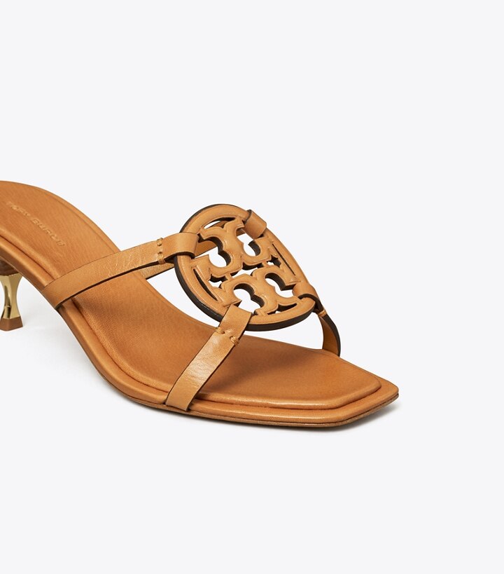 Caramel Corn Tory Burch Miller Bombé Low Heel Women's Sandals | GB7024GMP