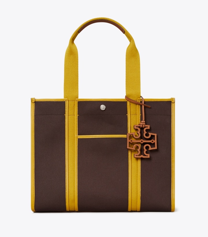 Dark Mahogany Tory Burch Twill Women's Tote Bags | GB4768FLM