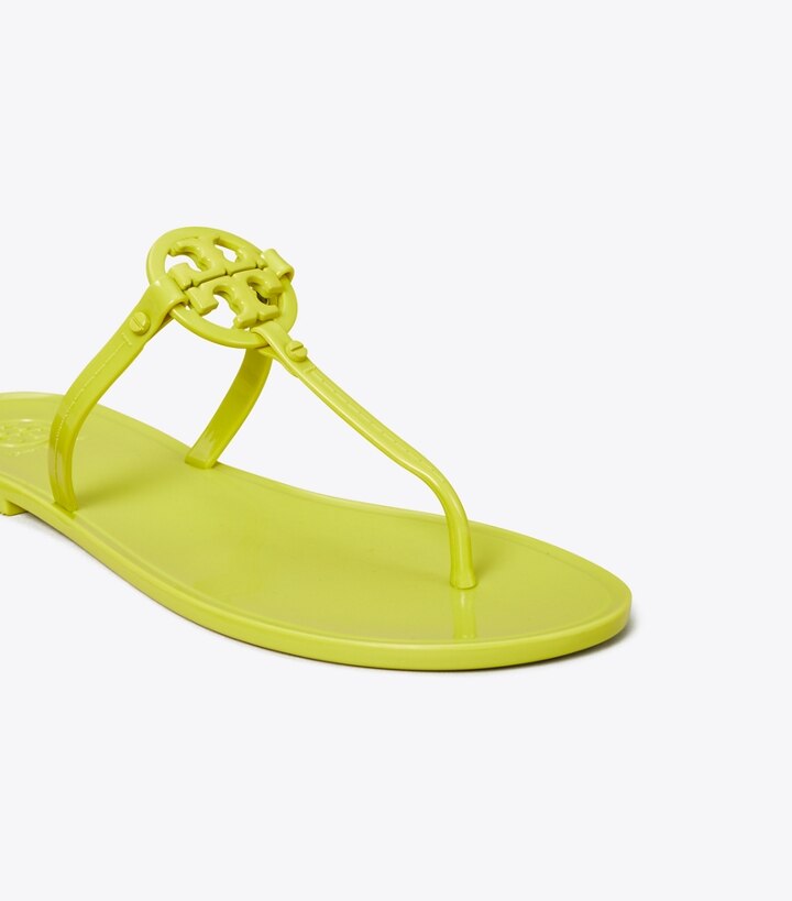 Leaf Green Tory Burch Mini Miller Jelly Thong Women's Sandals | GB5901LQE