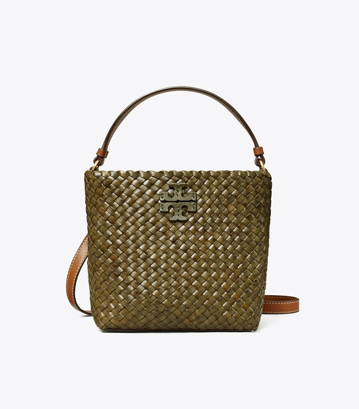 Leccio Tory Burch Small Mcgraw Woven Women's Bucket Bags | GB4139ARC