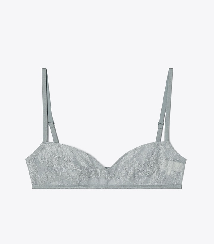 Lunar Gray Tory Burch Chantilly Lace Bra Women\'s Tops | GB2013ZGD