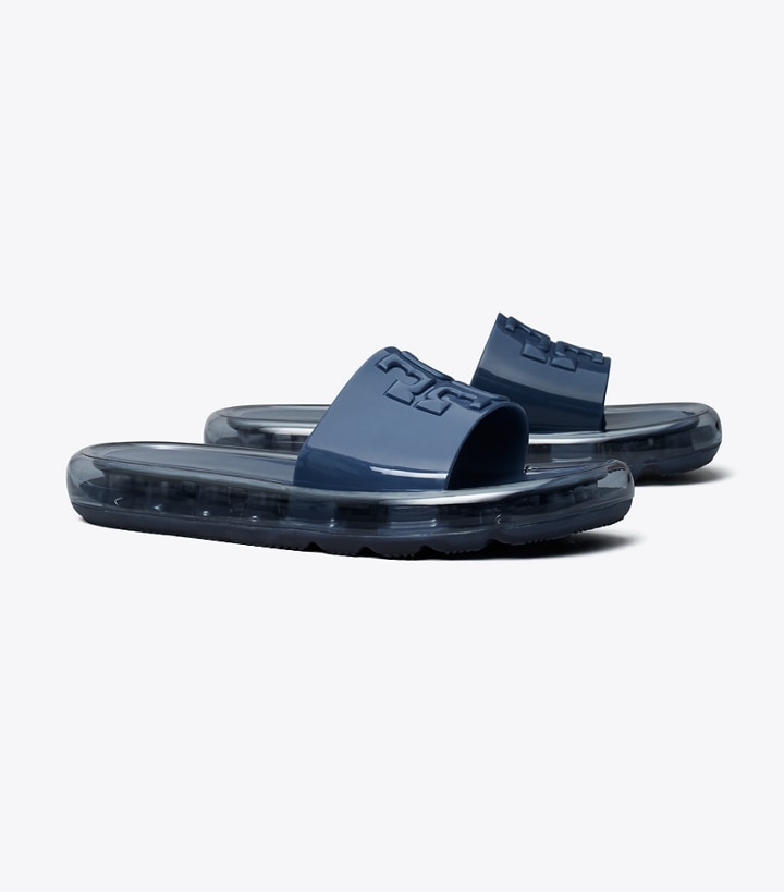 Navy Navy Tory Burch Bubble Jelly Women\'s Slide | GB8537RLK