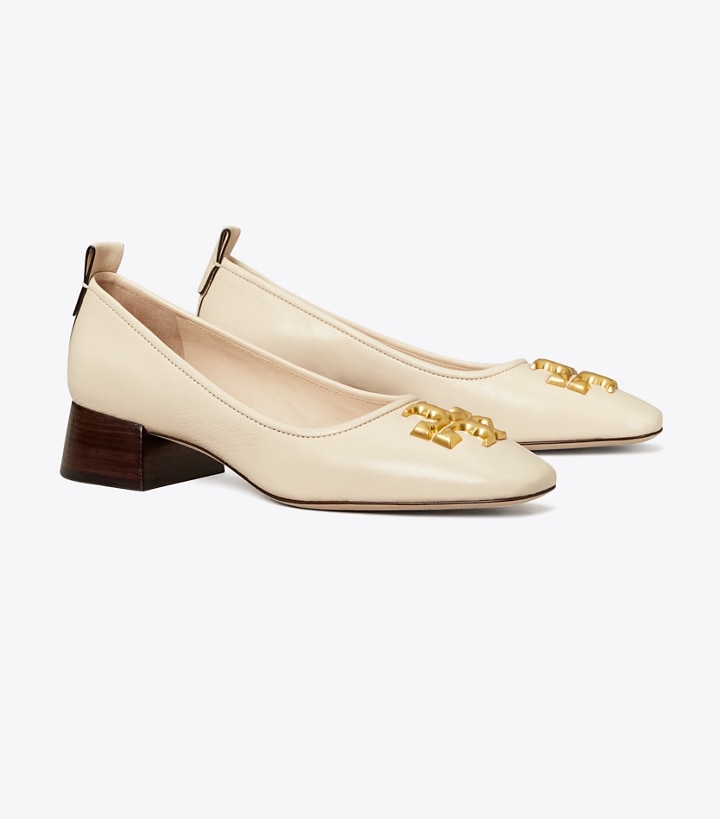 New Cream Tory Burch Eleanor Pump Women\'s Heels | GB3761CJS