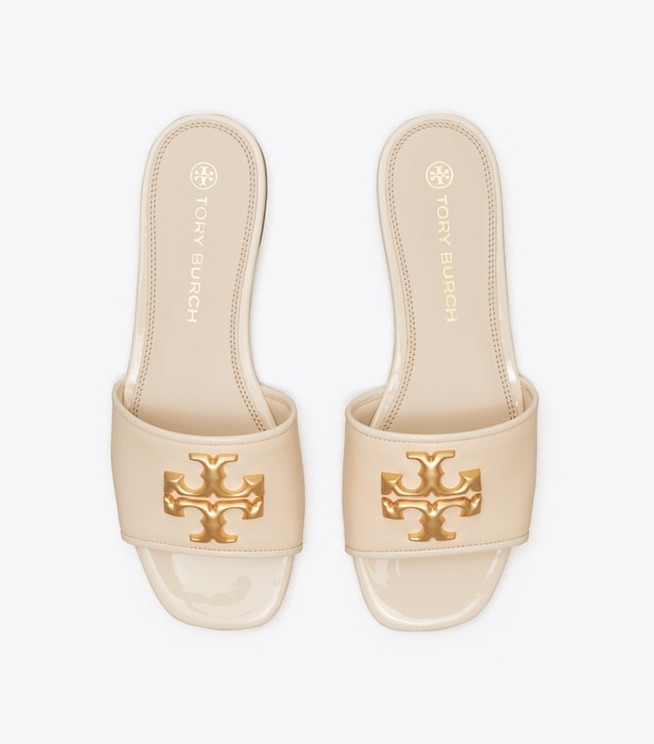 New Cream Tory Burch Eleanor Women's Slide | GB7086KJU