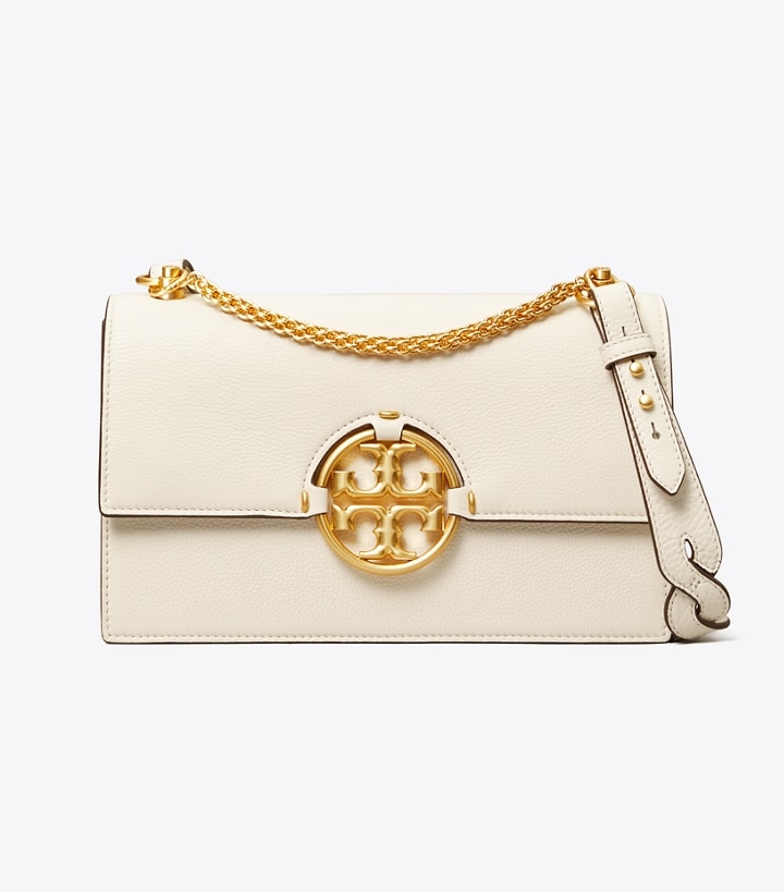 New Ivory Tory Burch Miller Women's Shoulder Bags | GB9762QEY