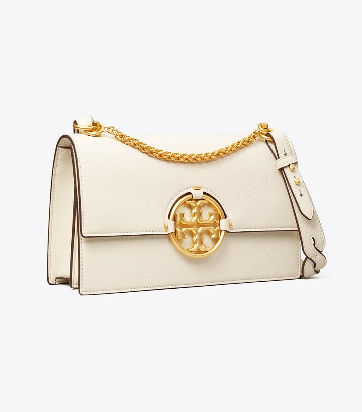 New Ivory Tory Burch Miller Women\'s Shoulder Bags | GB9762QEY