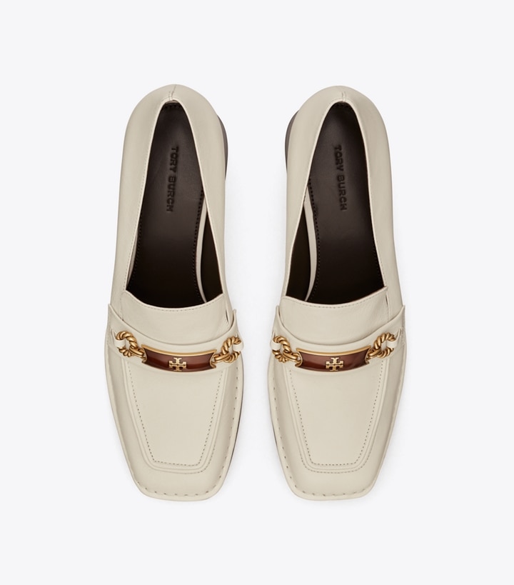 New Ivory Tory Burch Perrine Heel Women's Loafers | GB6947YCB