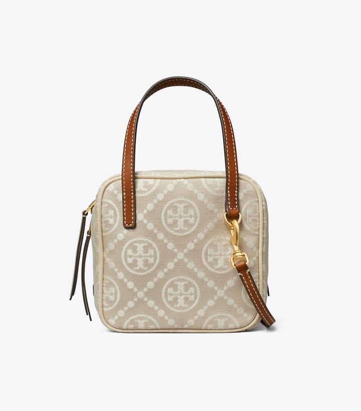 New Ivory Tory Burch T Monogram Jacquard Cube Women's Crossbody Bags | GB4869KTG