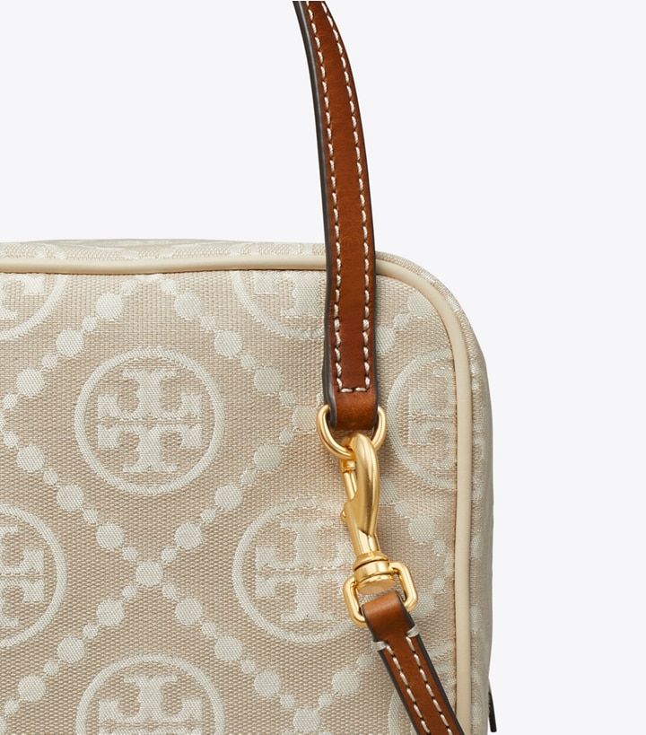 New Ivory Tory Burch T Monogram Jacquard Cube Women's Crossbody Bags | GB4869KTG