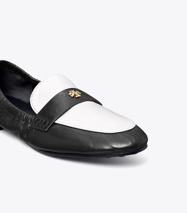 Perfect Black New Ivory Tory Burch Ballet Women's Loafers | GB9045ZIQ