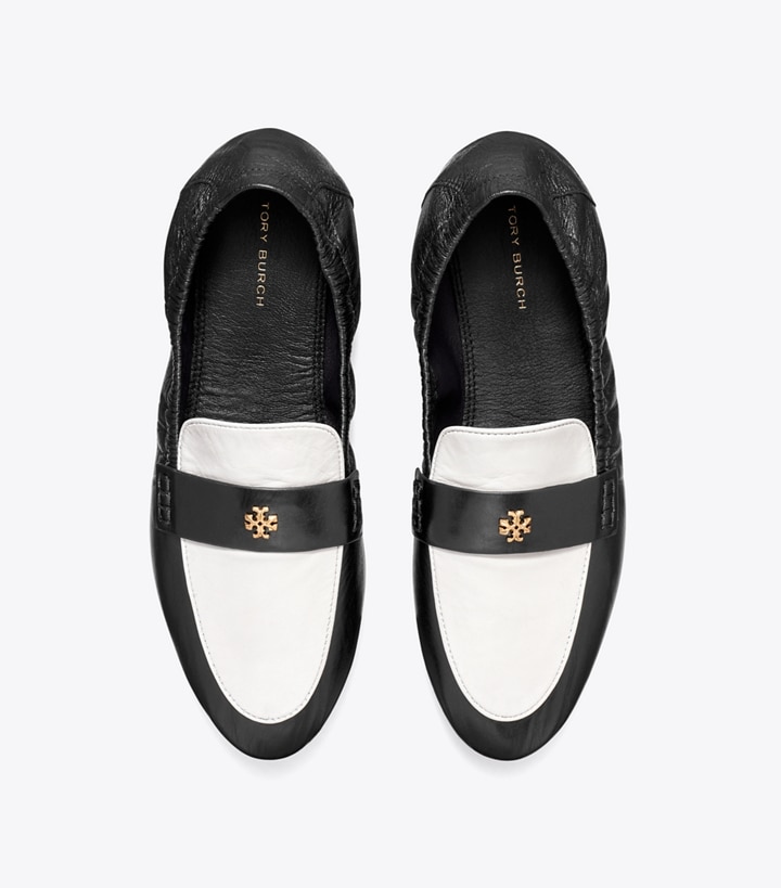 Perfect Black New Ivory Tory Burch Ballet Women's Loafers | GB9045ZIQ