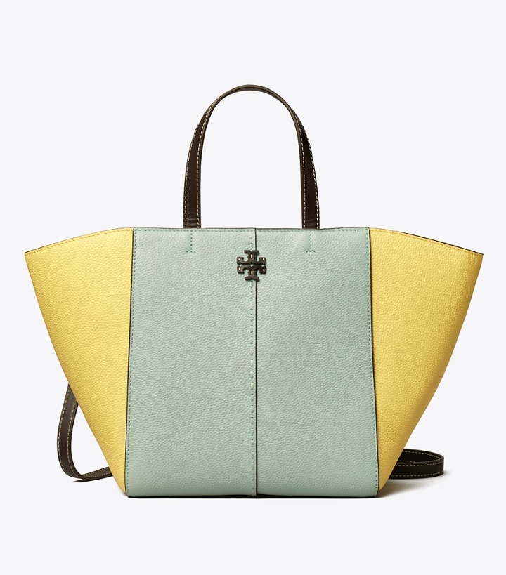 Sea Bubble Vintage Lemon Tory Burch Mcgraw Color-block Carryall Women's Satchel Bags | GB3580MIX