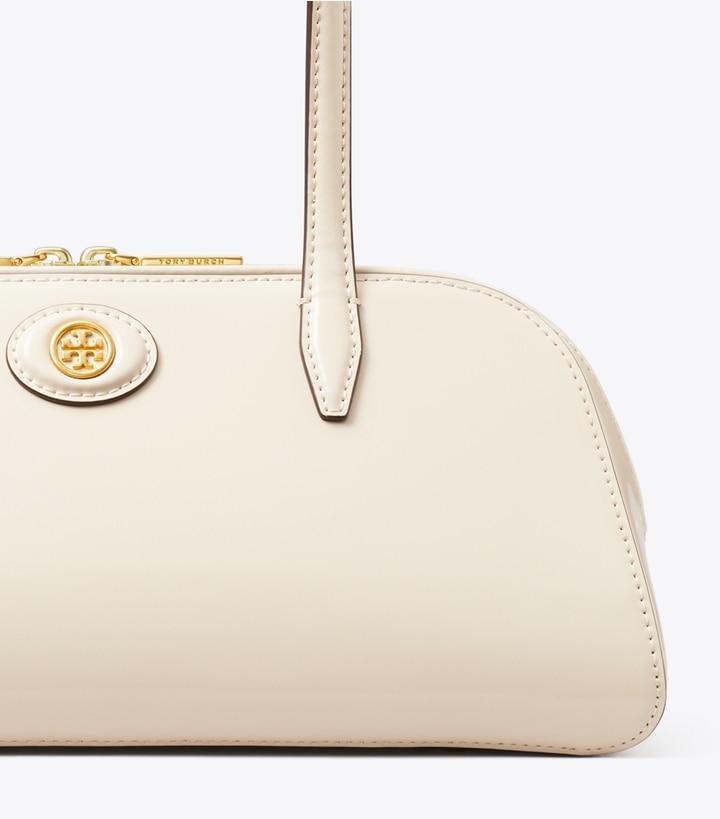 Shea Butter Tory Burch Robinson Spazzolato Wedge Women's Satchel Bags | GB1364IYU