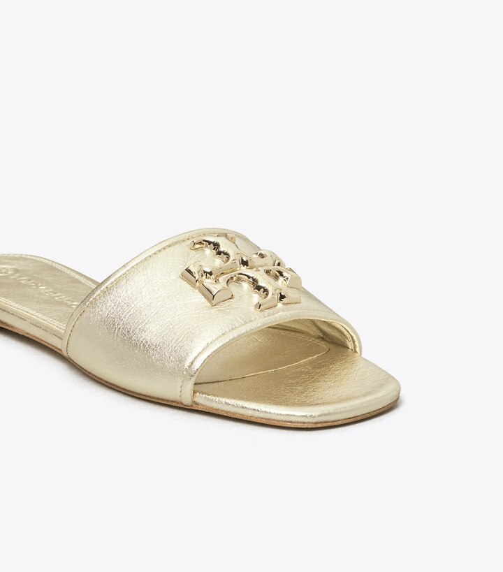 Spark Gold Spark Gold Tory Burch Eleanor Women's Slide | GB0346MFU