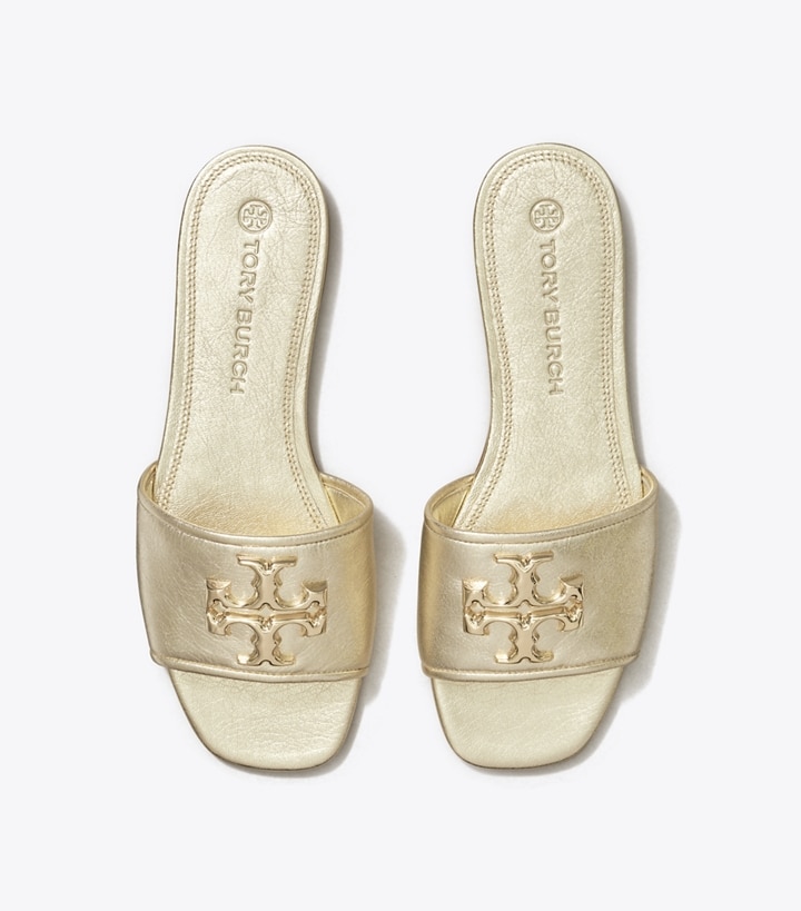 Spark Gold Spark Gold Tory Burch Eleanor Women's Slide | GB0346MFU