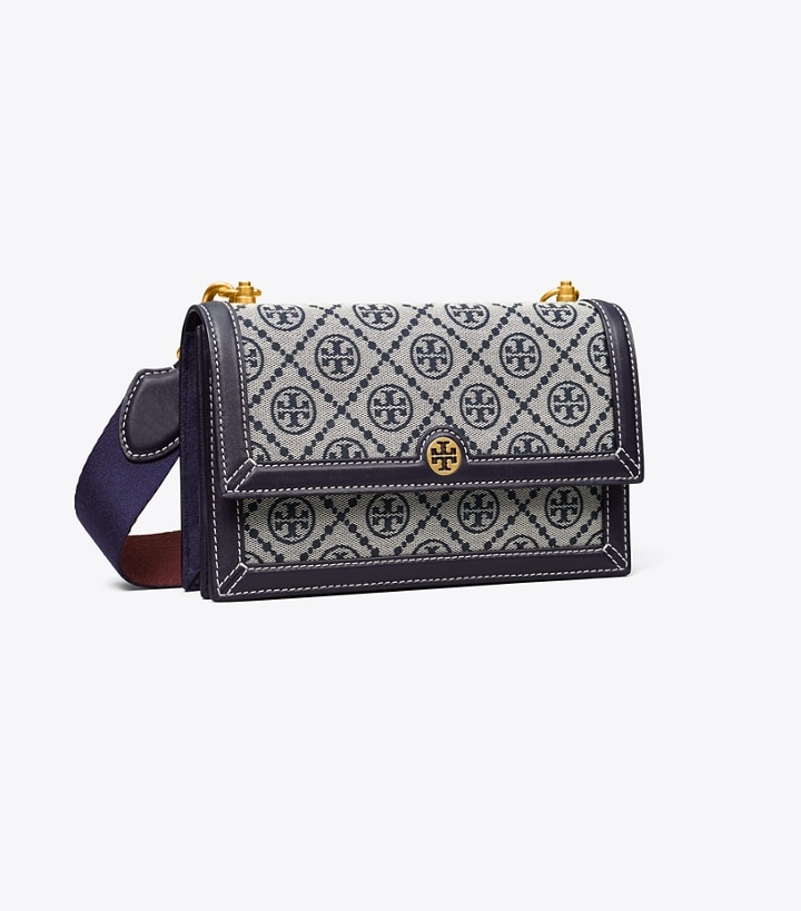 Tory Navy Tory Burch Mini T Monogram Women\'s Shoulder Bags | GB6413IEN