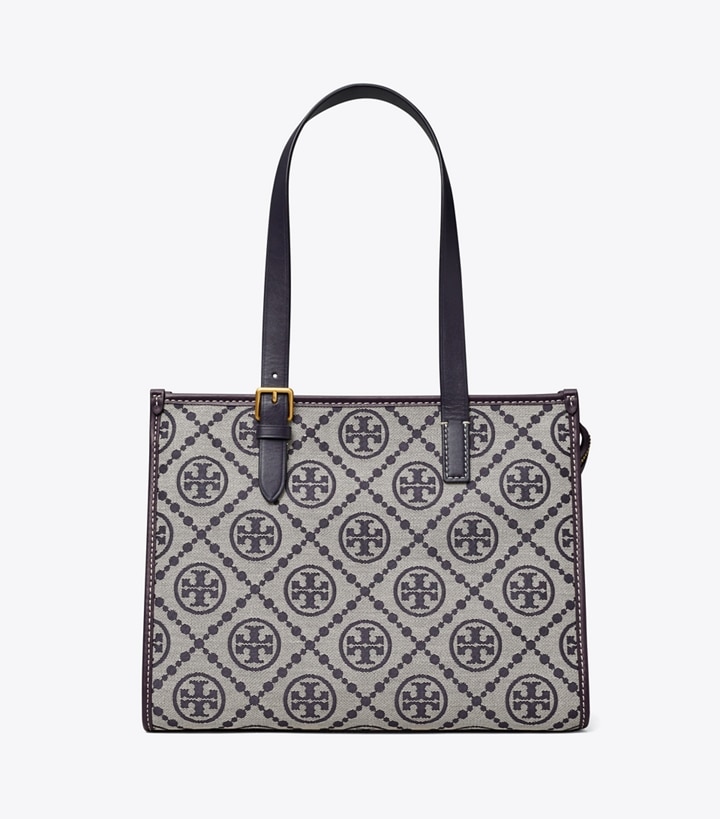 Tory Navy Tory Burch Small T Monogram Women's Tote Bags | GB1498ZSY