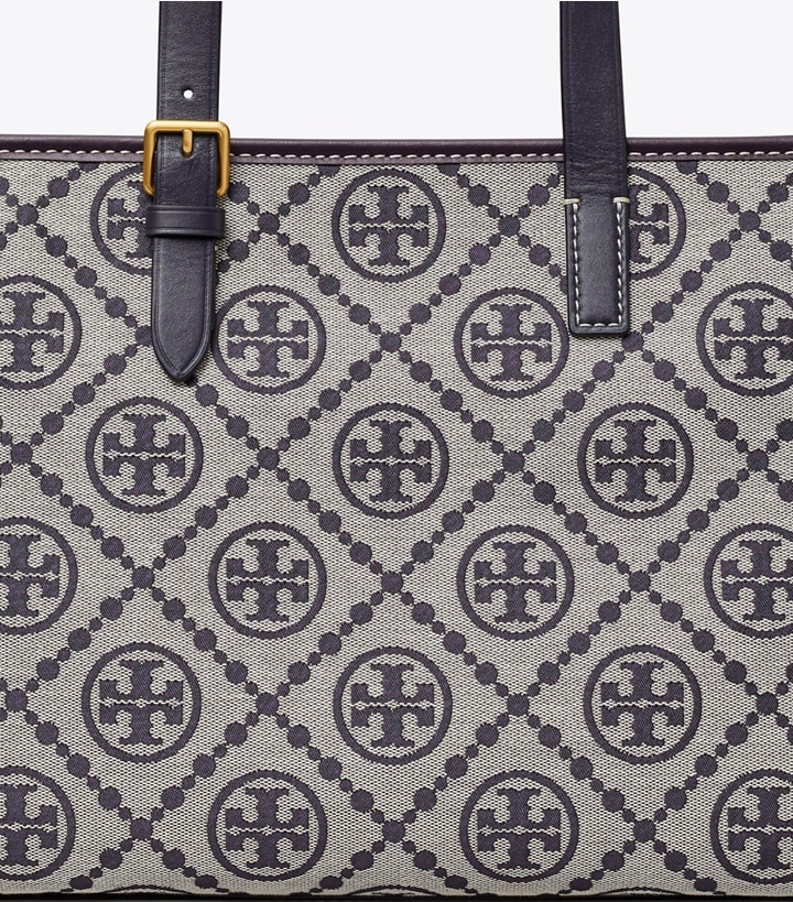 Tory Navy Tory Burch Small T Monogram Women's Tote Bags | GB1498ZSY