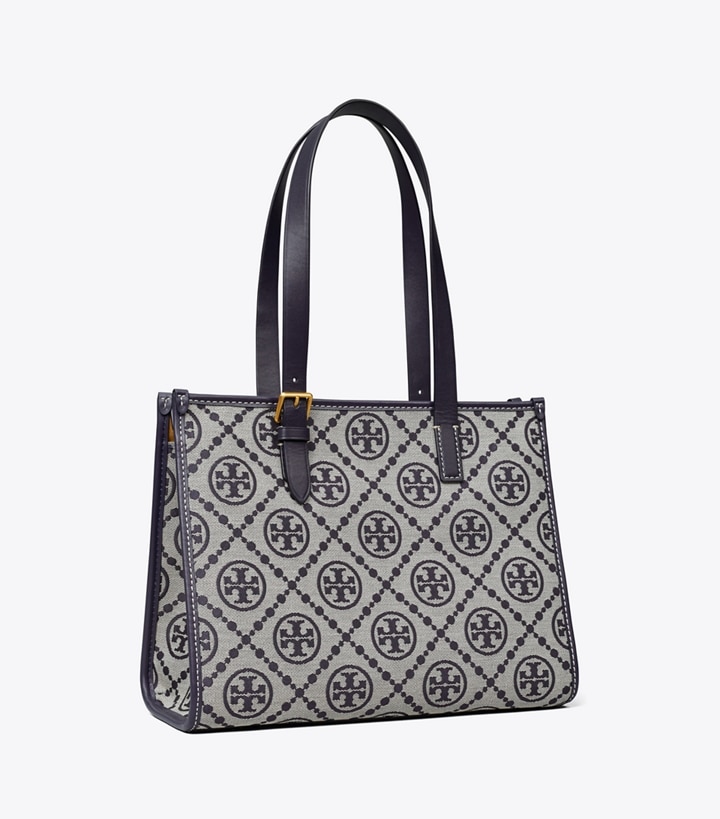 Tory Navy Tory Burch Small T Monogram Women\'s Tote Bags | GB1498ZSY