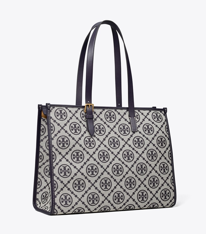 Tory Navy Tory Burch T Monogram Women\'s Tote Bags | GB7496UPW