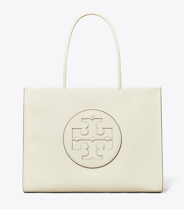 Warm White Tory Burch Ella Bio Women's Tote Bags | GB9724XFW