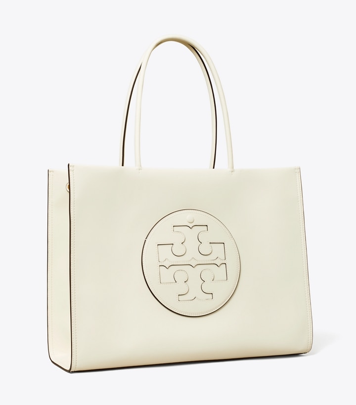 Warm White Tory Burch Ella Bio Women\'s Tote Bags | GB9724XFW