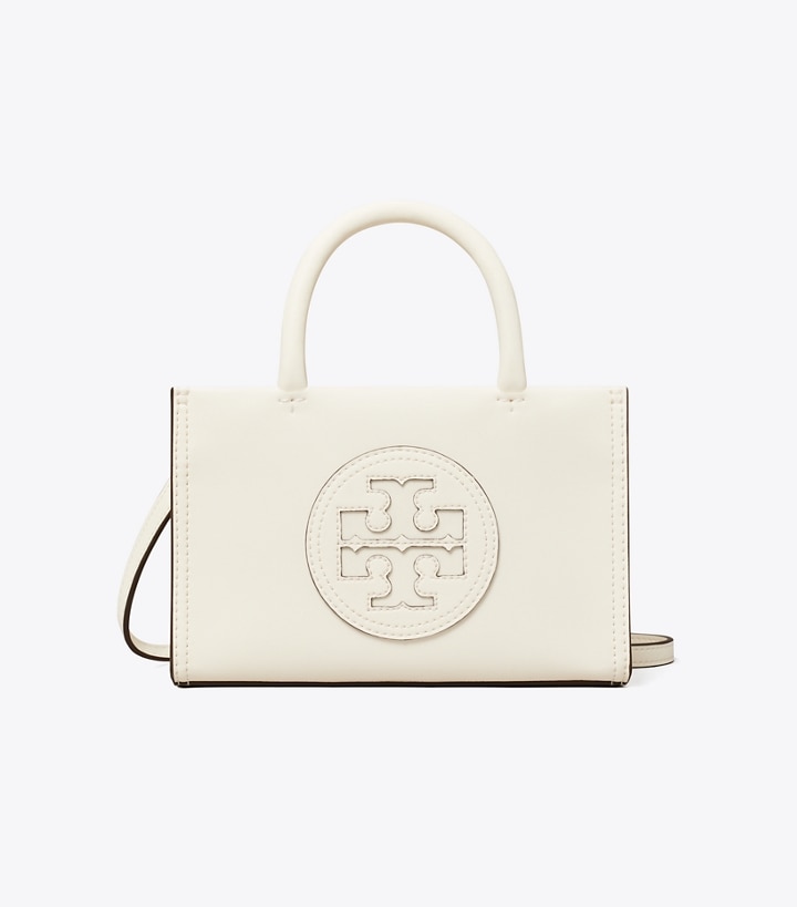 Warm White Tory Burch Mini Ella Bio Women's Tote Bags | GB0873ZOQ