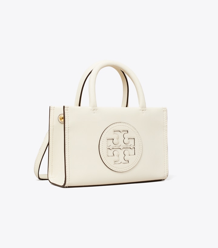 Warm White Tory Burch Mini Ella Bio Women\'s Tote Bags | GB0873ZOQ