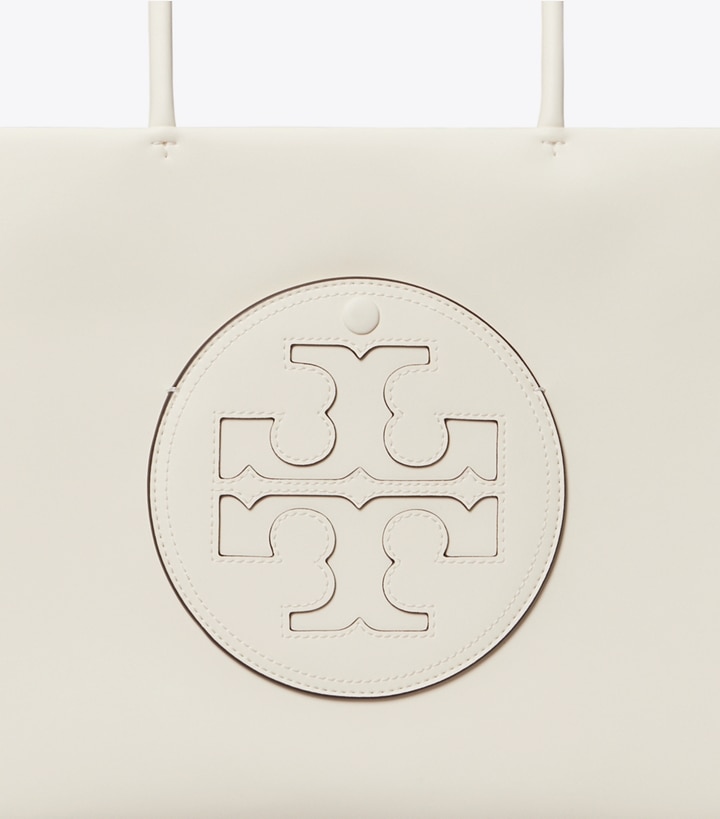 Warm White Tory Burch Small Ella Bio Women's Tote Bags | GB4129QPW