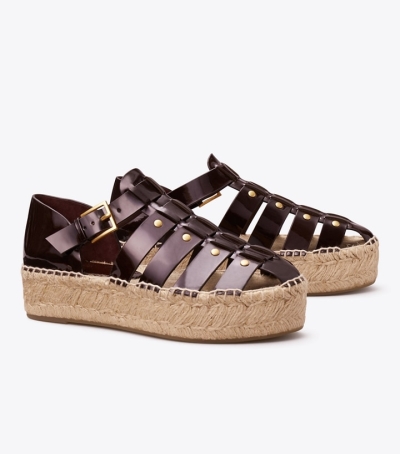 Amarone Tory Burch Fisherman Platform Women's Espadrilles | GB0971OGR