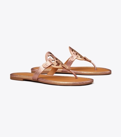 Coral Tory Burch Miller Soft Women's Sandals | GB5832UAH