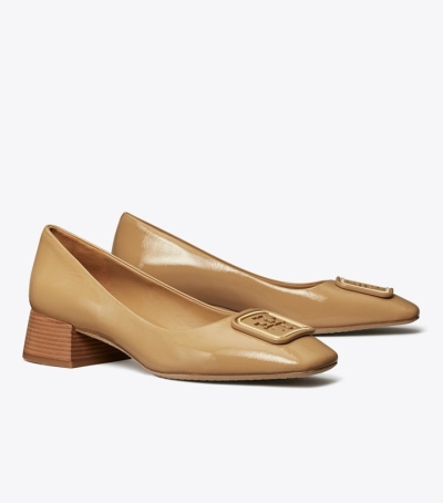 Ginger Shortbread Tory Burch Georgia Pump Women's Heels | GB7346KHZ