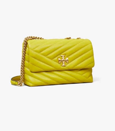 Island Chartreuse Tory Burch Small Kira Chevron Convertible Women's Shoulder Bags | GB9287REF