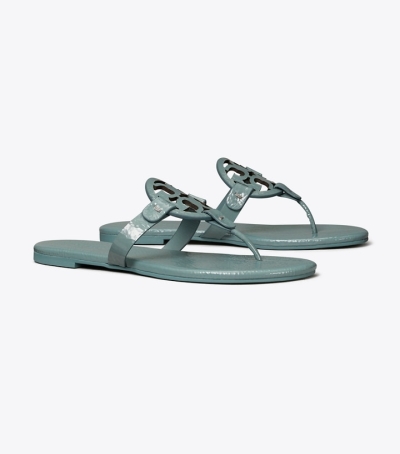 New Arctic Tory Burch Miller Soft Patent Leather Women's Sandals | GB9374NYJ