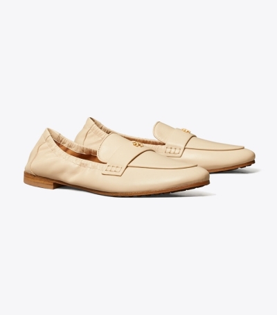 New Cream Tory Burch Ballet Women's Loafers | GB2091CVH