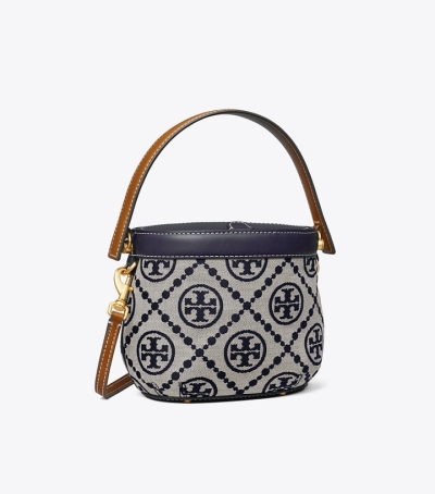 Tory Navy Tory Burch Mini T Monogram Canteen Women's Crossbody Bags | GB3926KVE