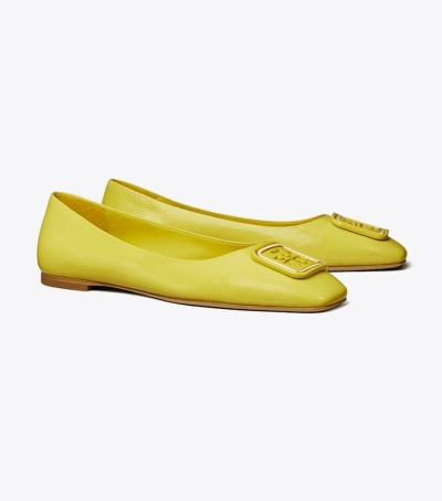 Zesty Lime Tory Burch Georgia Women's Ballets | GB6759VXU